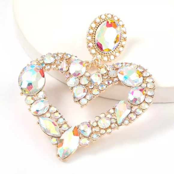 Glow heart earrings - Picture 2 of 3